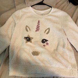 Unicorn fluffy kids shirt